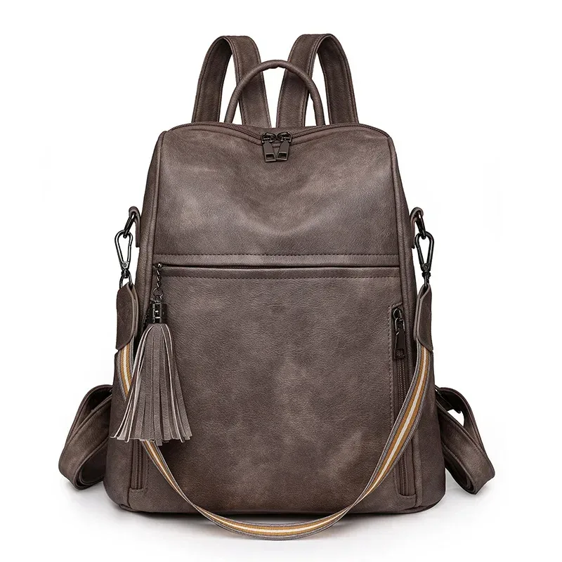 sac à dos antivol pour ordinateur portable de voyage pour femme, sac à livres universitaire, grande capacité, sacs initiés par l'ordinateur, degré d'eau, dames