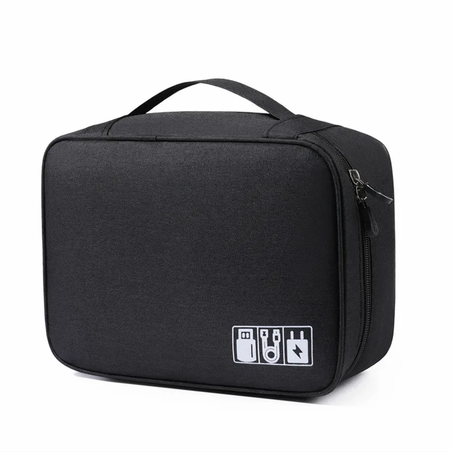 sac de rangement de câbles, organisateur électronique numérique étanche, sac de rangement de prise de chargeur de ligne de données usb portable, organisateur de câbles de voyage