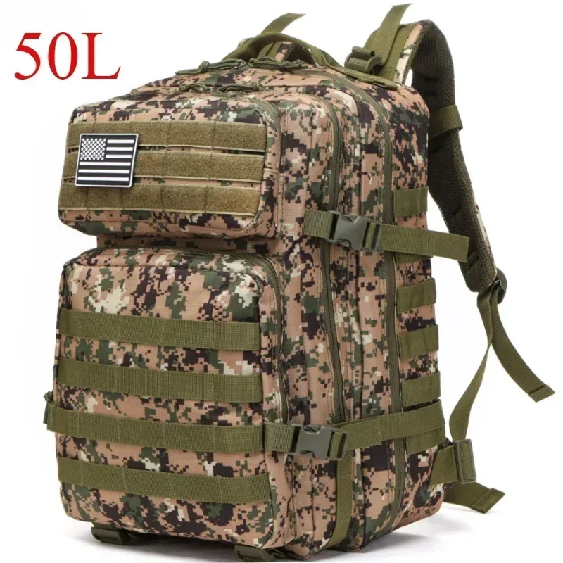 25l/50l sac à dos tactique molle sac sacs de plein air sac à dos pour randonnée camping trekking chasse pêche sacs de sport sacs à dos
