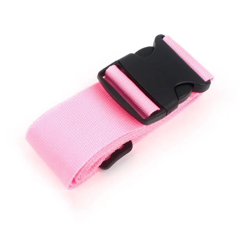 sangles de bagages de forme droite pour valise, ceinture de bagages en polyester avec boucle de dégagement réglable, accessoire de voyage