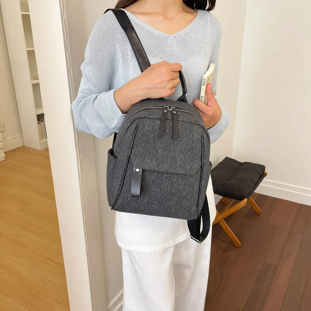nouveau sac à dos étudiant grande capacité pour cours, sac de transport simple et tendance, sac à dos étudiant polyvalent et léger, unisexe