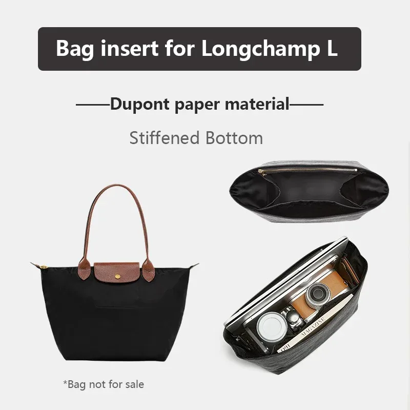 sac de rangement étanche, insertion pour sac longchamp à long manche, fourre-tout, rangement, sac léger, sac de support, accessoires