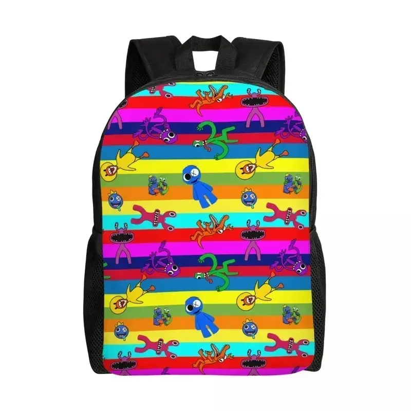 sac à dos de voyage personnalisé arc-en-ciel friends hug it out pour hommes et femmes, sac à livres pour ordinateur d'école, jeu vidéo, sacs de jour pour étudiants