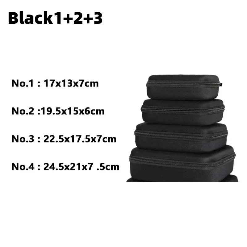 étui de rangement rigide en eva, sac de transport antichoc, pochette de rangement étanche pour drone, caméra, batterie externe, électronique