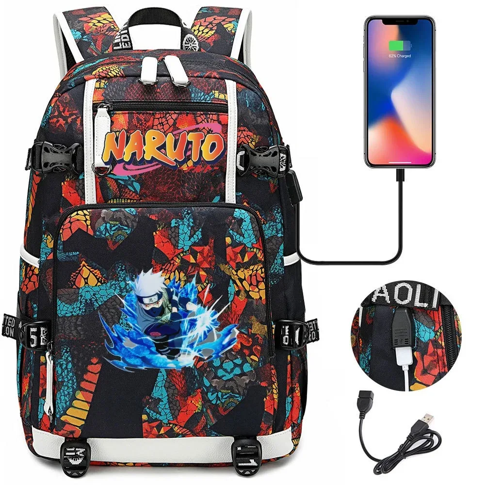 sacs à dos uzumaki naruto uchiha sasuke, sac à dos camouflage, sac à dos de grande capacité, sac de voyage, sacs d'école décontractés pour adolescents, pour cadeau