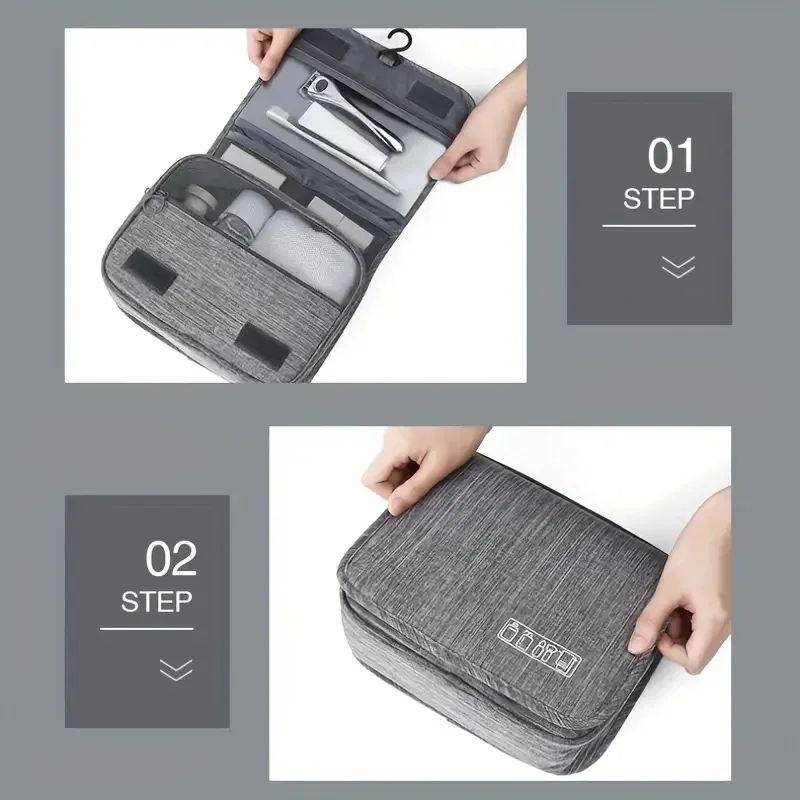 sac de rangement de voyage, organisateurs de rangement de cosmétiques, sac de rangement de maquillage de grande capacité, sac de lavage portable, organization de rangement à domicile
