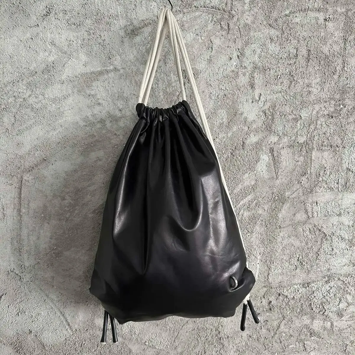 owen seak sac à dos pour hommes en cuir véritable décontracté unisexe sac à main noir softback sac à provisions pour femmes