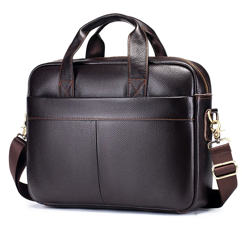 sacs pour hommes très demandés, sacs à main en cuir, porte-documents en cuir de vachette pleine fleur pour hommes, sacoche pour ordinateur portable 14 pouces