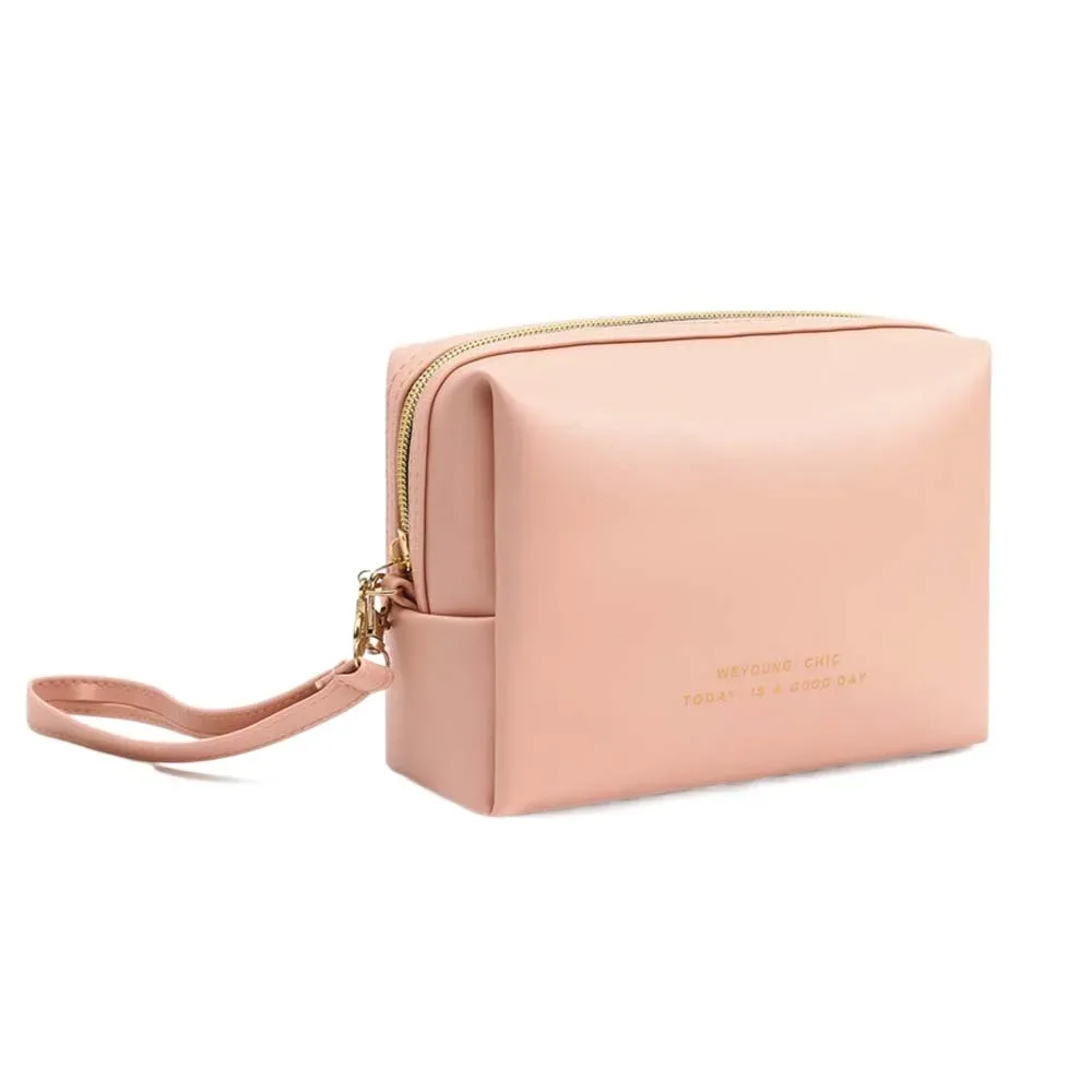 pochette organisateur de sacs portefeuille en pu, trousse de maquillage multifonctionnelle, organisateur de toilette, trousse de lavage, pochette cosmétique portable 3d pour salle de bain