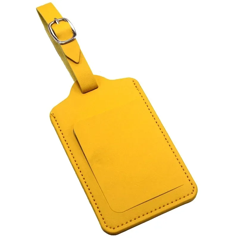 étiquette de bagage en cuir de qualité, accessoires de voyage, valise, identification, adresse, porte-nom, étiquette d'embarquement pour bagages, étiquette portable, livraison directe