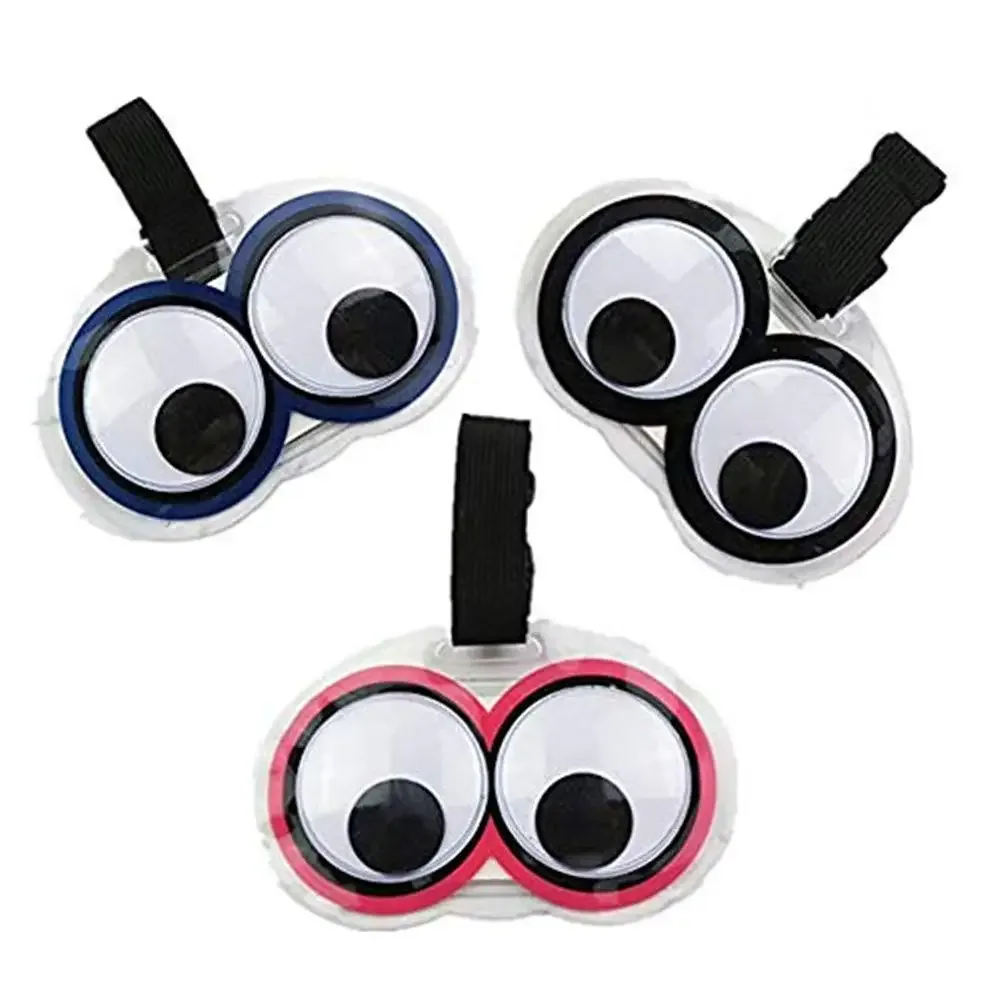 étiquettes de bagages à motifs d'yeux mignons, étiquettes de bagages amusantes avec identification nominative, accessoires de voyage transparents et imperméables