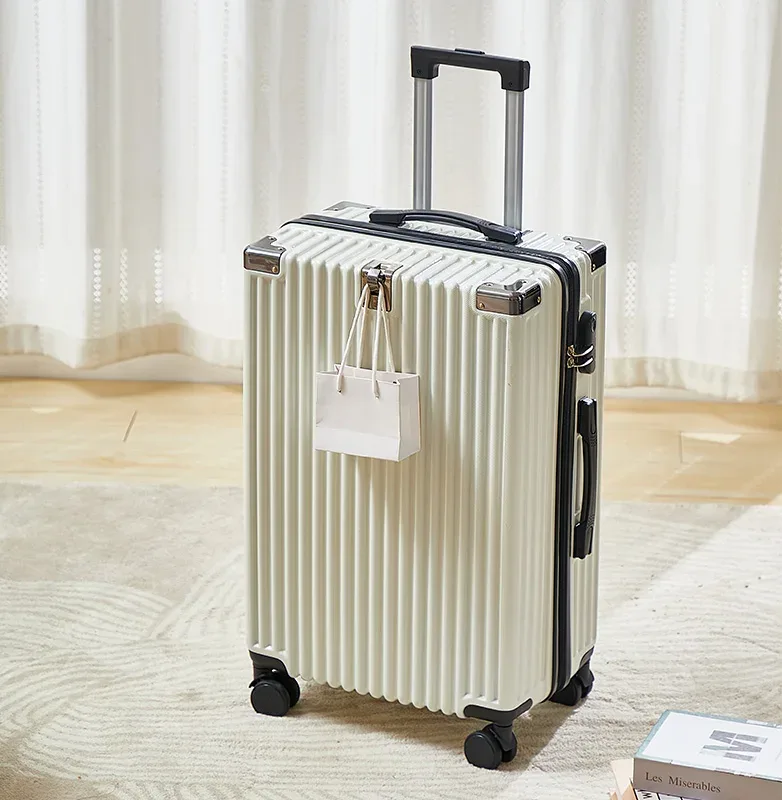 valise à roulettes moderne personnalisée, grand bagage pc abs de 20/22/24/26/28 pouces avec serrure à combinaison, valise de prix de gros