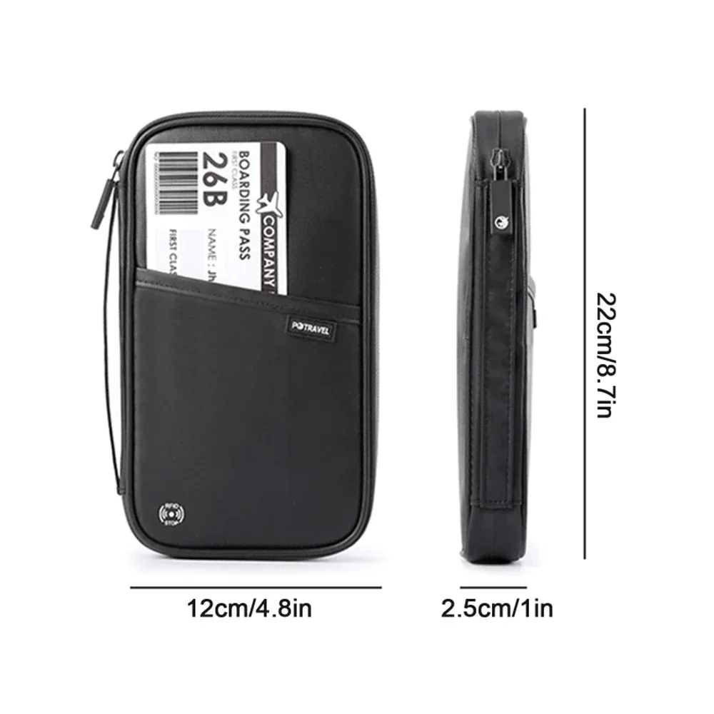 portefeuille de voyage anti-rfid pour passeports, porte-passeports familial, organiseur de documents multifonctionnel, accessoires de voyage, sac à documents