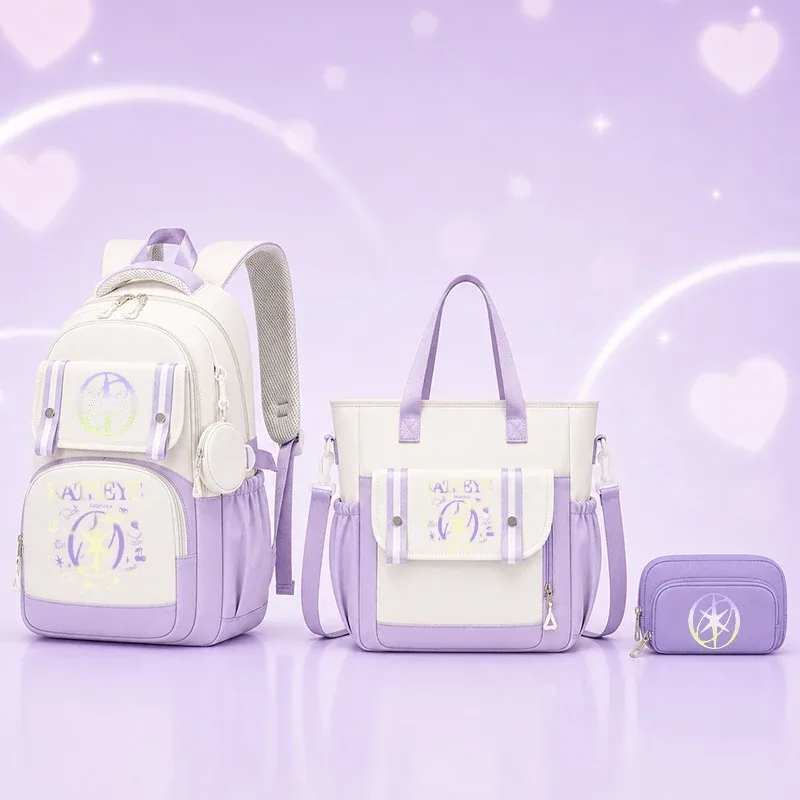 ensemble de sacs à dos kpop group katseye pour adolescentes, cadeaux de rentrée scolaire, sac de voyage coréen ulzzang katseye pour femmes