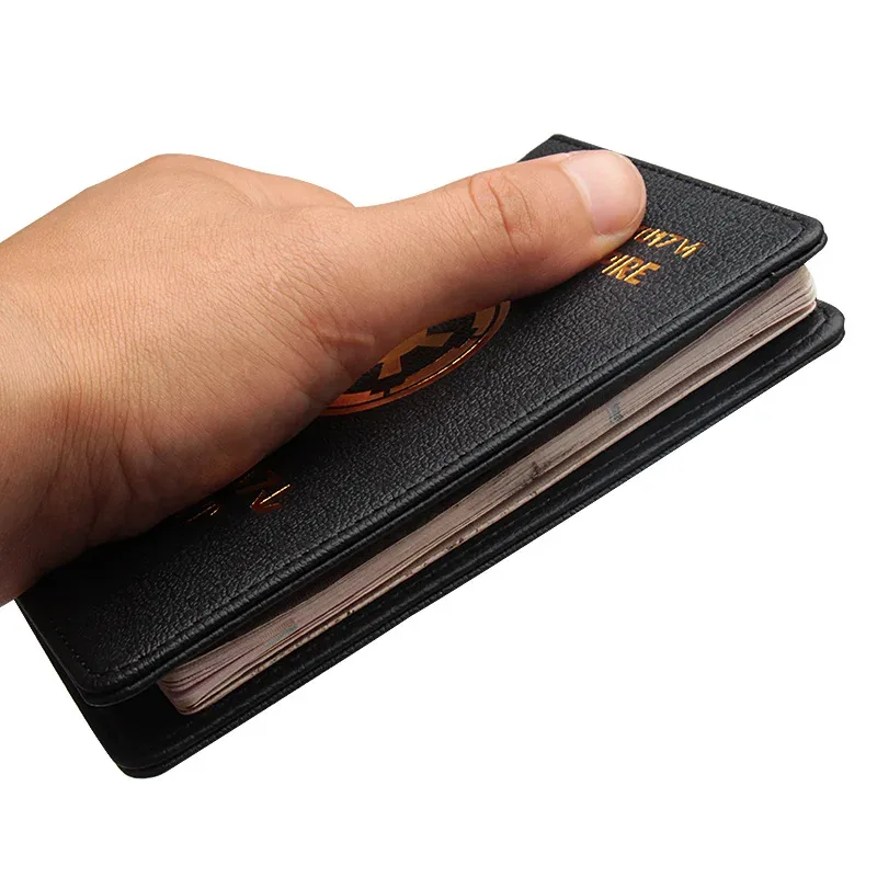 portefeuille de voyage en cuir pu pour femme, porte-passeport de compromis galactique, blocage rfid, noir, rouge, étui à passeport