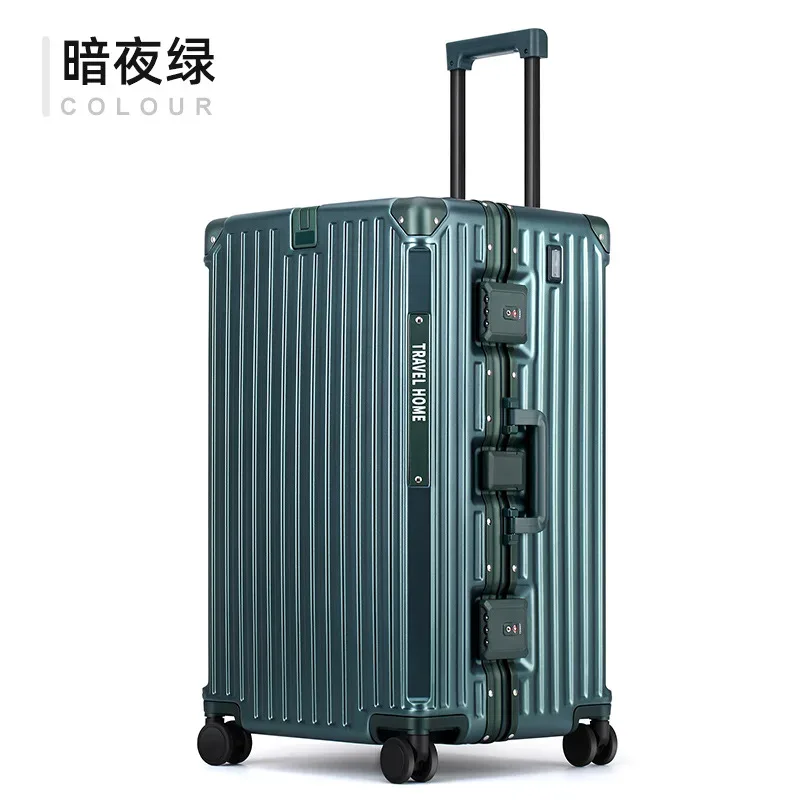 colenara valise de haute qualité cadre en aluminium grande capacité boîtier de chariot chariot sac de voyage 24 "26" 28 "30 pouces bagages roulants