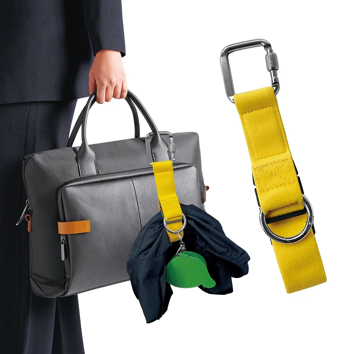 sangles de bagages réglables avec mousquetons carrés et crochets annulaires pour vêtements et valises, accessoires de voyage