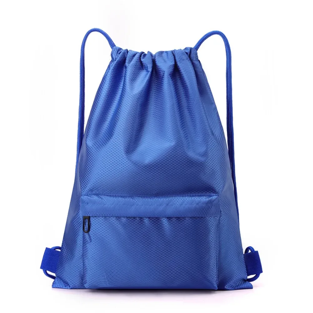 sac de sport à cordon de serrage de couleur unie, sac de fitness étanche de grande capacité, bretelles réglables, sac à dos d'entraînement à séchage rapide, unisexe