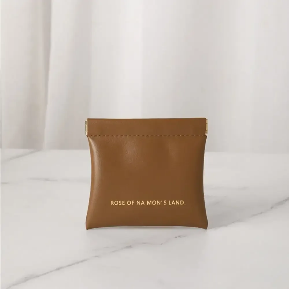 sac de maquillage simple pour rouge à lèvres, mini sac à main portable pour bijoux, sac de rangement de voyage en pu pour femmes et filles