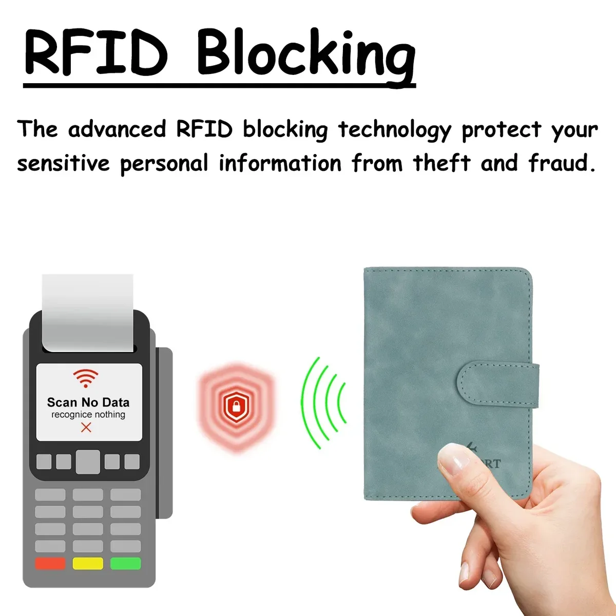 porte-passeport de voyage simple, étui portefeuille avec blocage rfid, étui pour cartes d'affaires en cuir pu, accessoires de voyage pour femmes et hommes