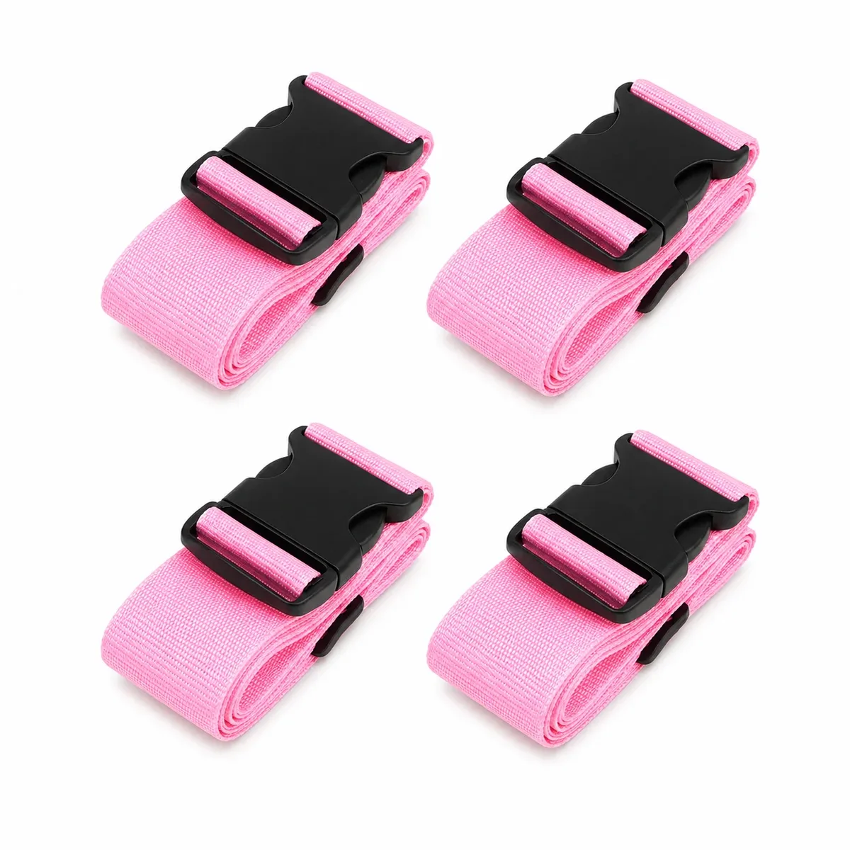 sangles de bagages réglables (4 pièces) – ceintures de valise en sangle avec boucle de sécurité pour valises de 20 à 32 pouces – accessoires de voyage
