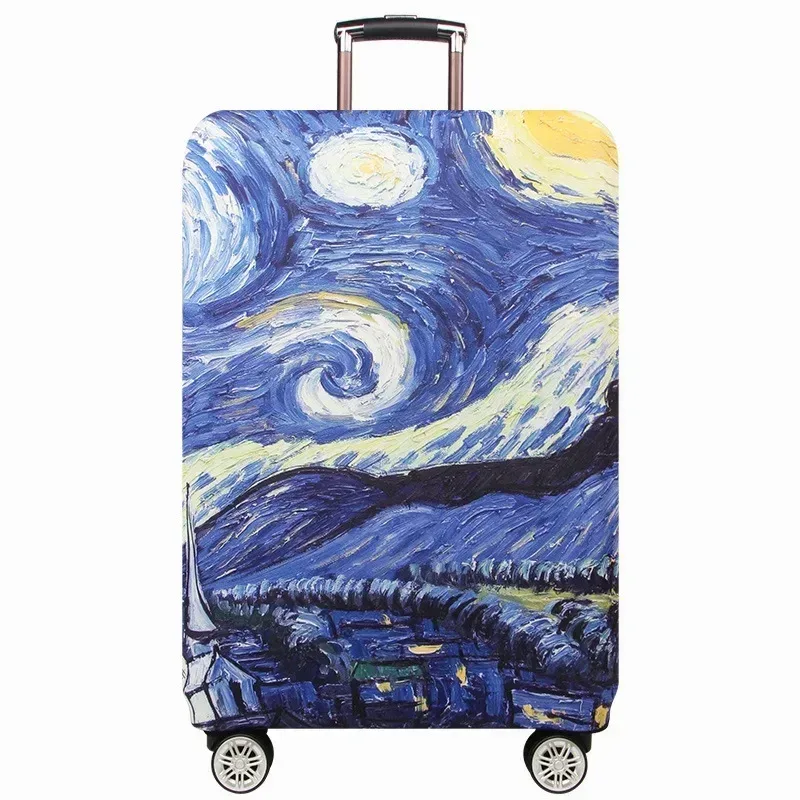 housse de protection pour valise de voyage, accessoires de voyage, housse anti-poussière élastique pour bagages, applicable à une valise de 18 à 32 pouces