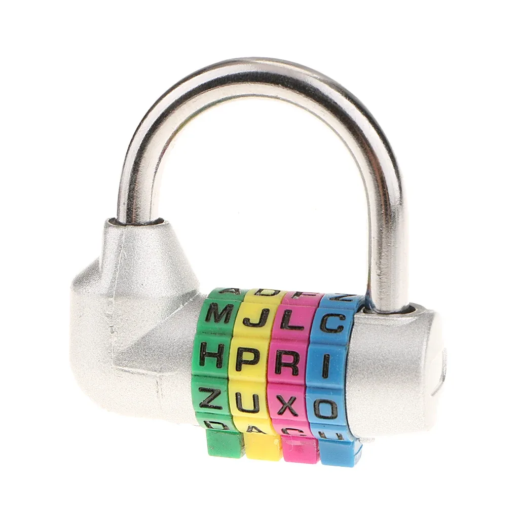 cadenas à combinaison à 4 chiffres en alliage de zinc, durable, pour valise, casier de gym, mallette de sécurité