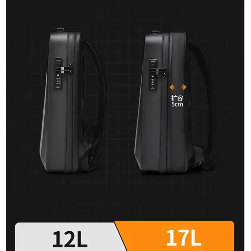 sac à dos de voyage multifonctionnel pour homme, sac à dos rigide de loisirs, grande capacité, avec serrure à combinaison, sac pour e-sport