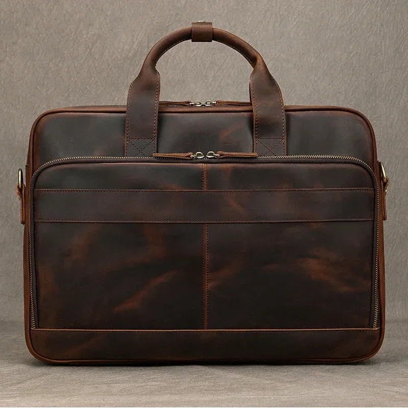 étui à bombes en cuir group pour homme, sac d'ordinateur, 14 15.6 pouces, pc, médecin, avocat, business