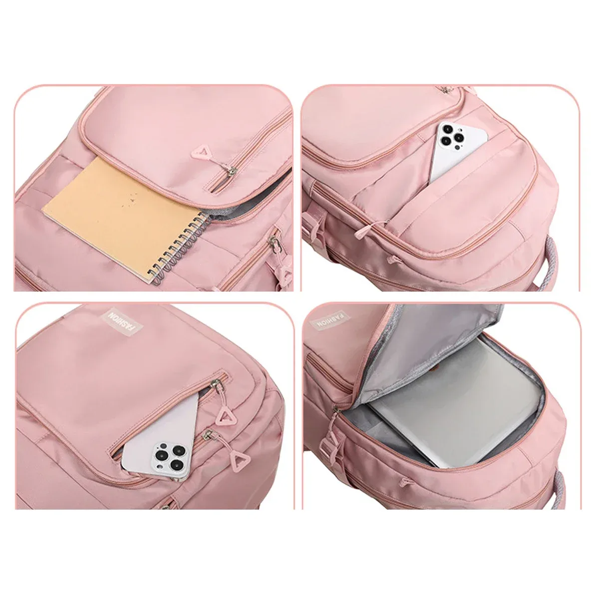 sac à dos pour étudiants de grande capacité, sac de colonne vertébrale léger, sac à dos de voyage pour sports de plein air, avec poche intérieure pour ordinateur