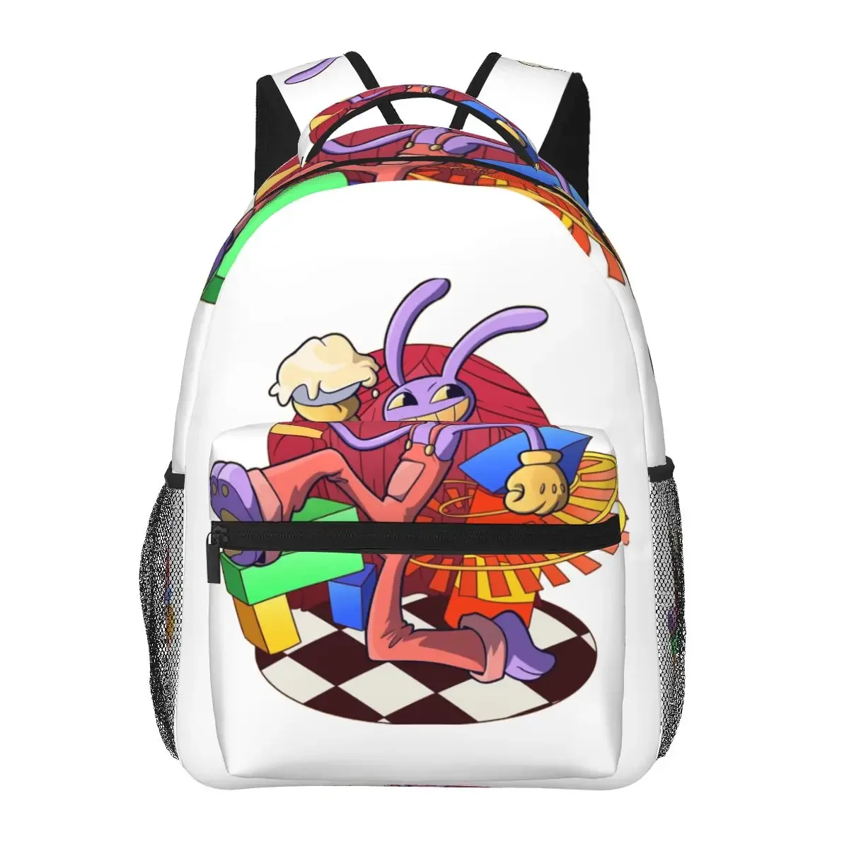 jax the amazing digital circus fanart animation series sacs à dos pour garçons et filles, sacs d'école pour étudiants, sac à dos pour ordinateur portable, sac à bandoulière