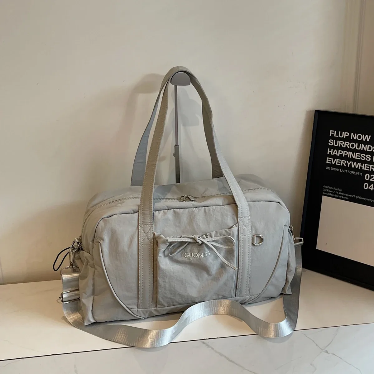 nouveau sac de voyage grande capacité épaule portable sac à bagages sac de rangement de voyage sac d'embarquement sport fitness sac pour les femmes