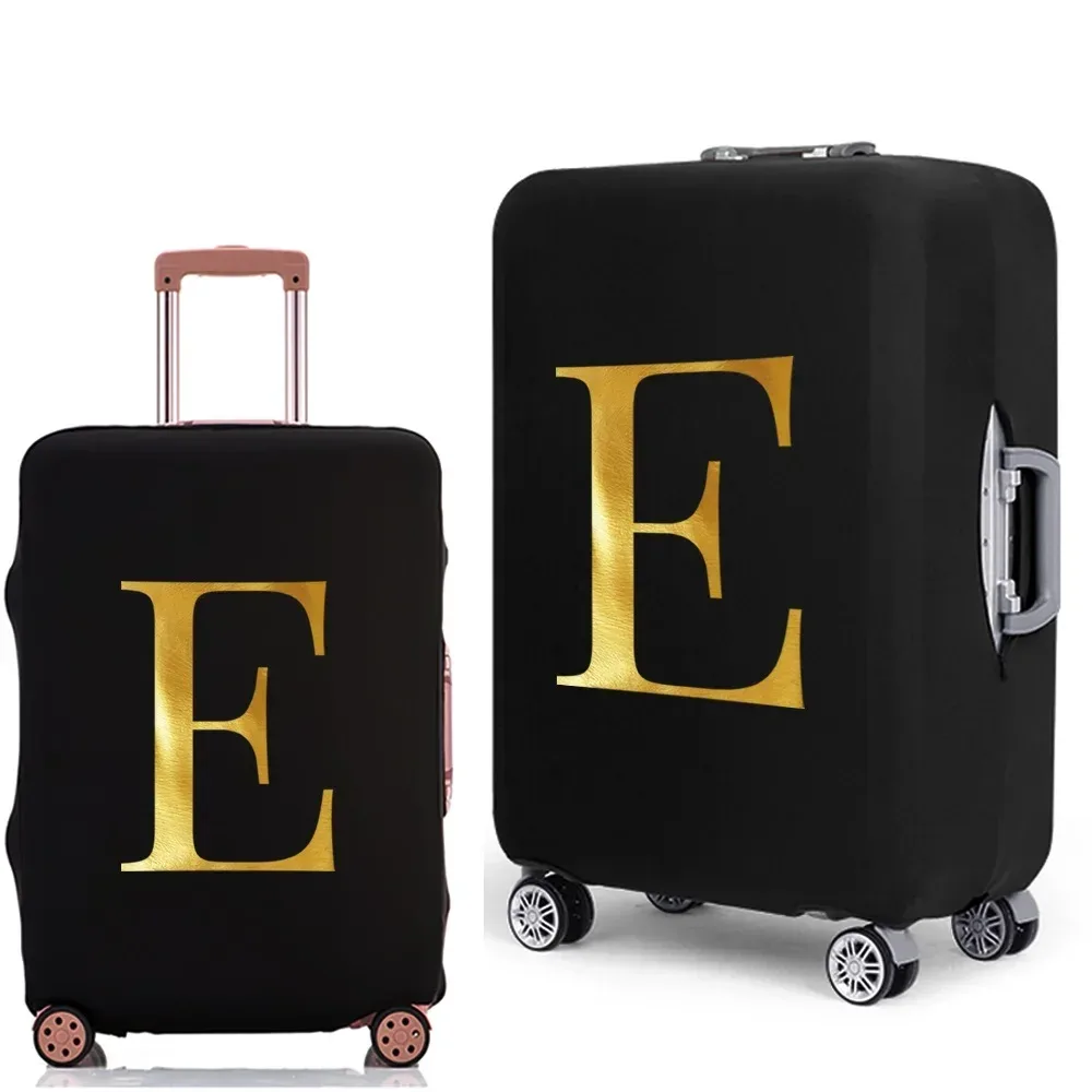 housse de protection pour bagages avec lettres imprimées, étui de protection plus épais pour valise, étui anti-poussière élastique pour accessoires de voyage de 18 à 32 pouces