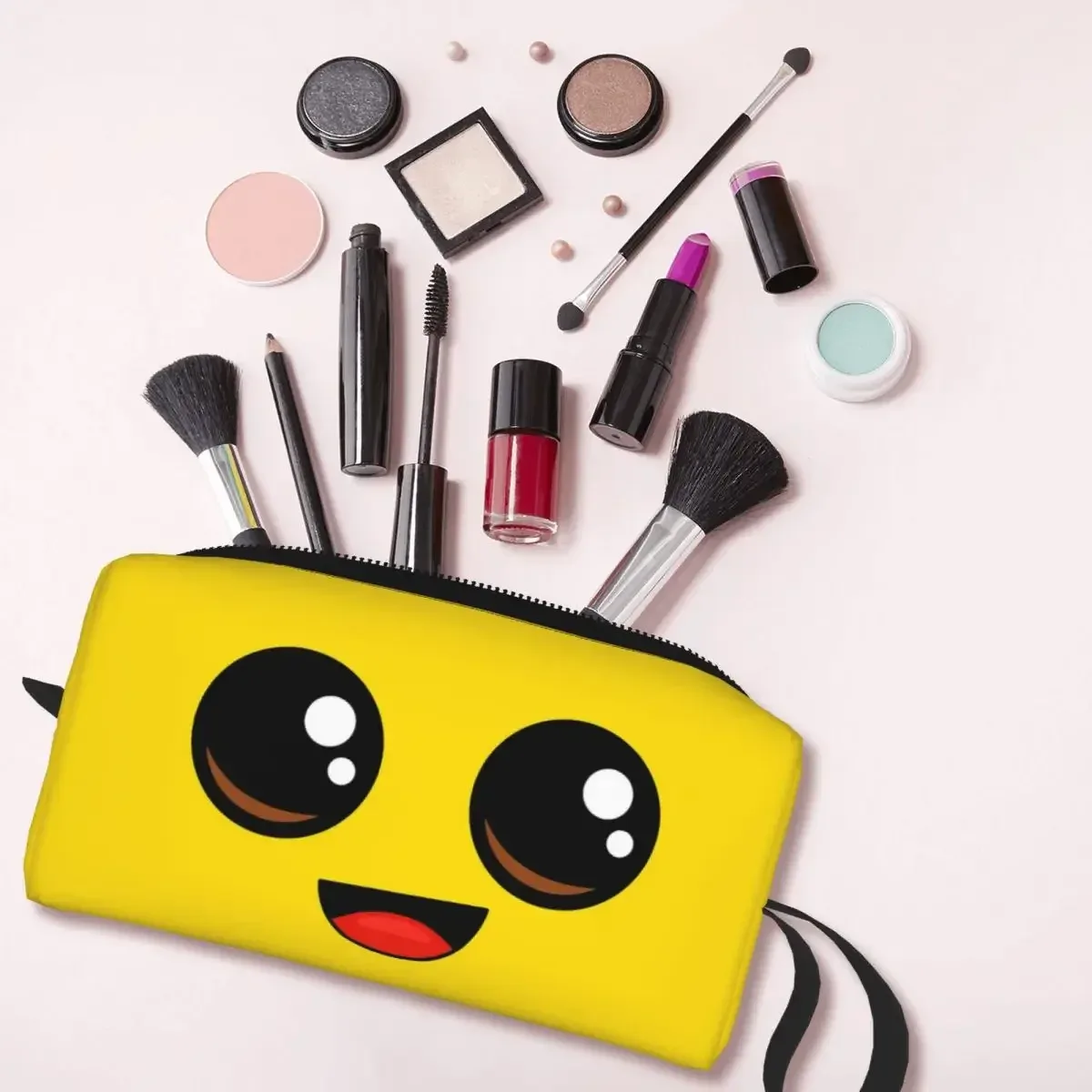 banana peely battle royale – trousse de maquillage pour femme, organiseur de cosmétiques, trousse de toilette, trousse de voyage, trousse à crayons