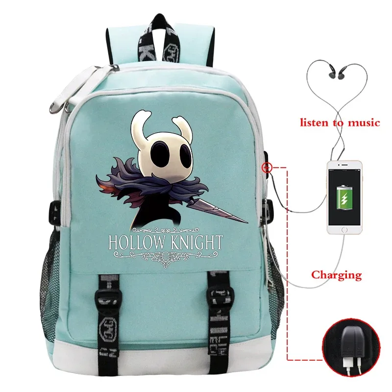garçons filles creux chevalier cartable enfants sac à dos jeu de dessin animé usb grande capacité portable sac à dos étudiants sacs de voyage cadeau