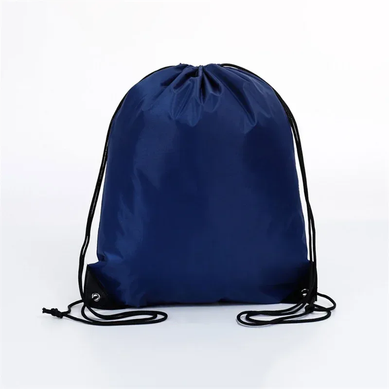 1pc sac à dos à cordon avec bande réfléchissante chaîne sac à dos cinch sacs sac en vrac pour l'école yoga sport gymnase voyage