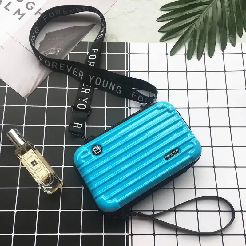 nouvelle mini valise, trousse de maquillage portable pour femme, trousse de maquillage grande capacité, trousse de maquillage imperméable à bandoulière pour extérieur