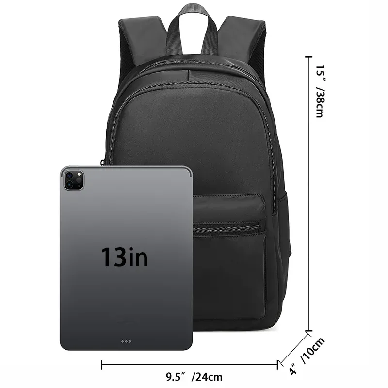 mini sac à dos pour hommes, petit sac d'école noir à bandoulière, léger, de créateur, imperméable, pour voyage