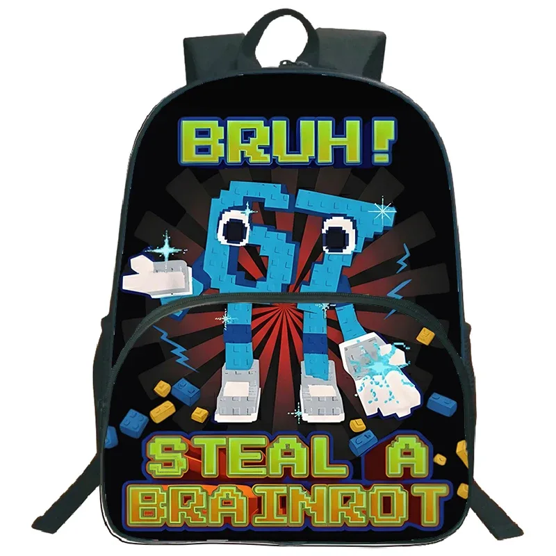 nouvel ensemble de 3 sacs à dos imprimés 67 six seven pour élèves du primaire, sac à déjeuner, trousse à crayons, sac d'école pour enfants