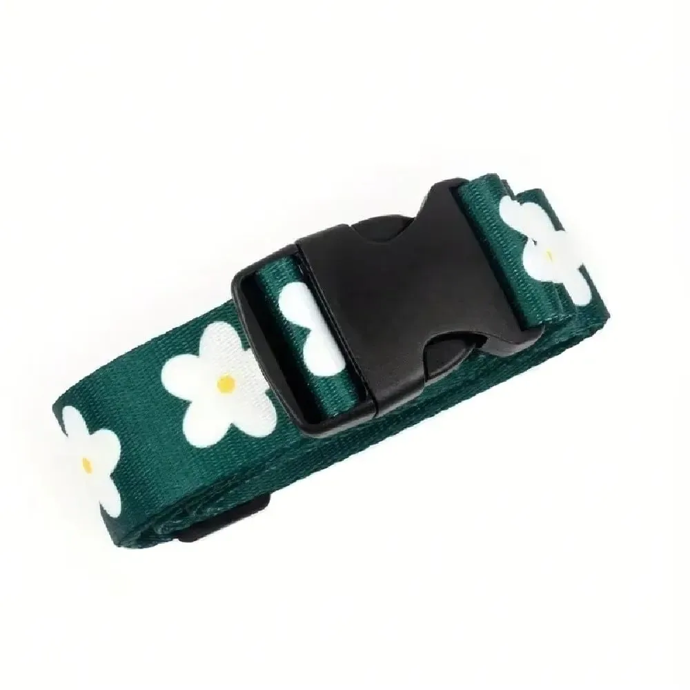 nouvelles sangles de bagages multicolores en polyester, antivol, sangle de bagages de voyage réglable, sangle de bagages florale, accessoires de voyage