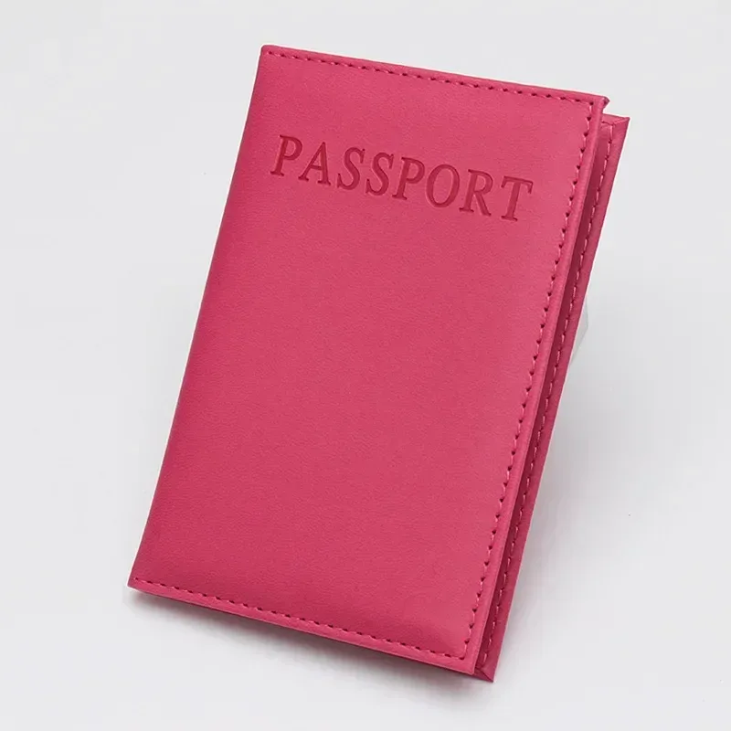 1pc pu cuir possport housse pour voyage mondial passeport protecteur organisateur universel porte-passeport sac étui manchon