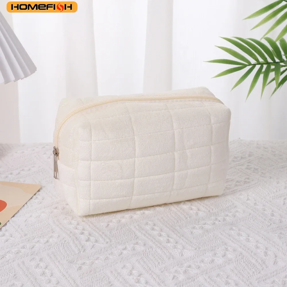 homefish sac de rangement élégant de grande capacité en forme d'oreiller, pochette portable multifonctionnelle pour cosmétiques et stylos pour femmes, idéale pour le transport quotidien.