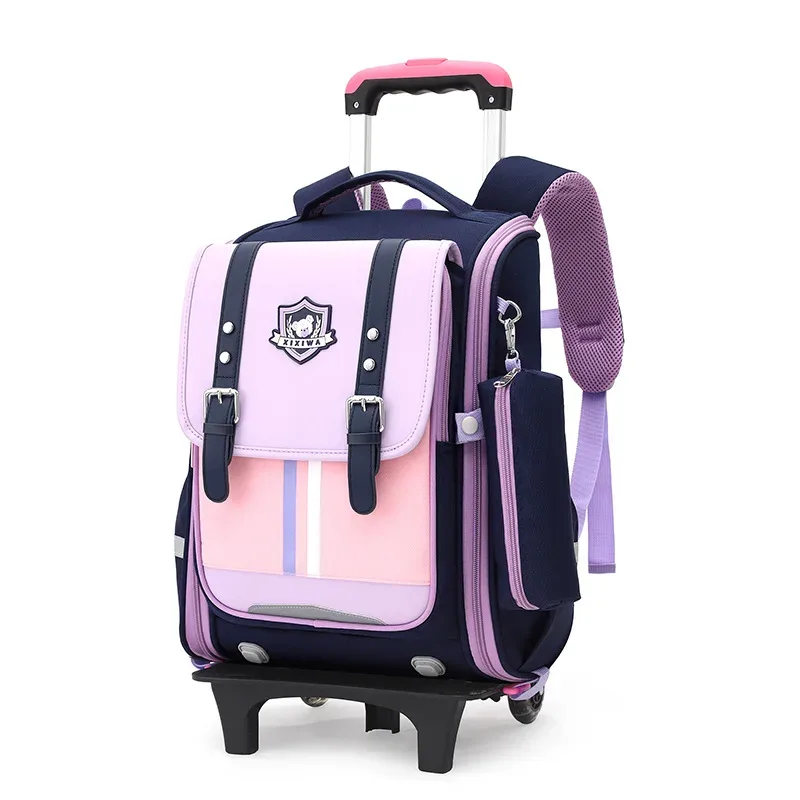 sacs à dos roulants pour enfants de l'école primaire chariot école étudiant sac à dos sac à roulettes retour à l'école sacs à dos avec roues