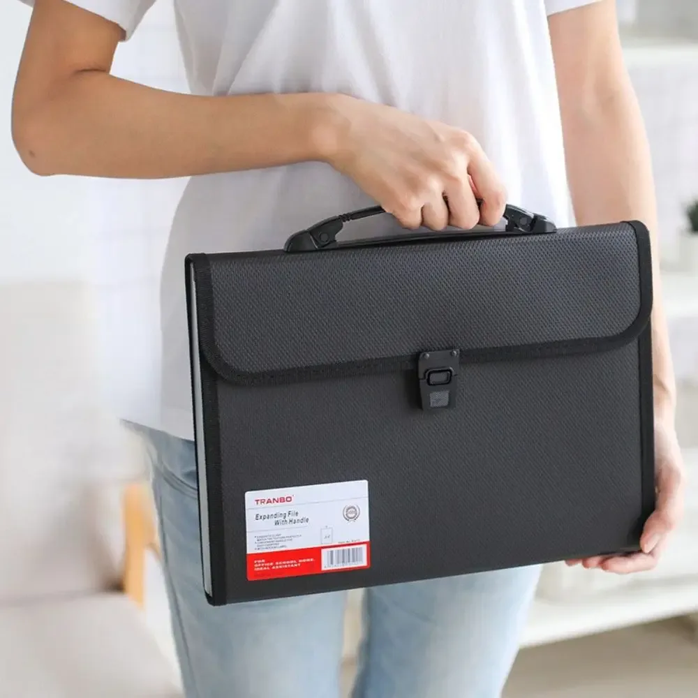 Porte-documents A4 professionnel, sac à documents accordéon, organiseur de documents, classeur de papier, portefeuille de rangement