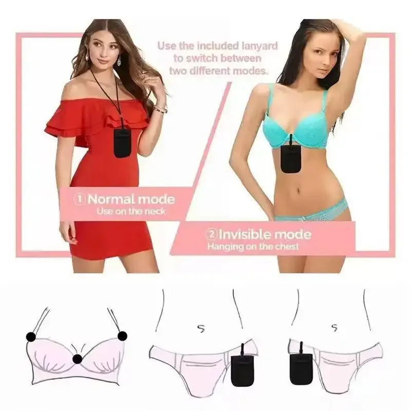 Portefeuille soutien-gorge dissimulé, ceinture porte-argent réglable sous les vêtements, pochette de voyage discrète, petit sac de rangement à rabat, accessoires de plein air
