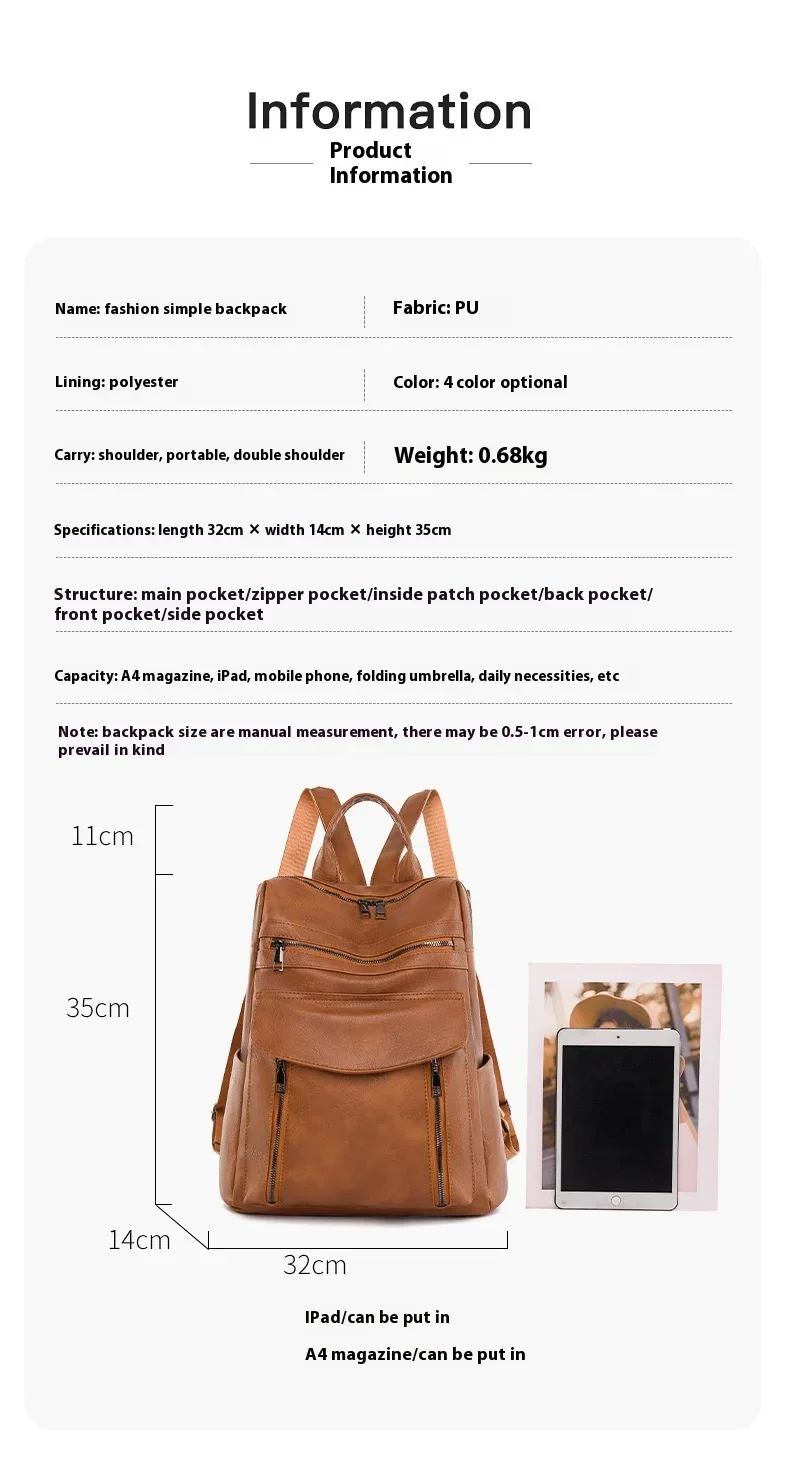 Nouveauté ordinateur portable en cuir PU sac à dos pour femmes hommes sac à dos mode voyage sac à dos sac à main pour voyage collège travail