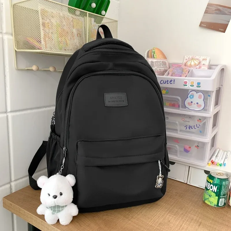 nouveau sac à dos tendance pour femme et homme, grande capacité, imperméable, pour collège, ordinateur portable, école, voyage, livres, style mignon et cool