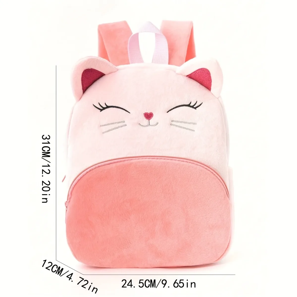 sac à dos personnalisé avec nom de chat de dessin animé pour fille, texte brodé, sac à dos de loisirs de voyage en plein air, sac pour femme, cadeau de rentrée scolaire