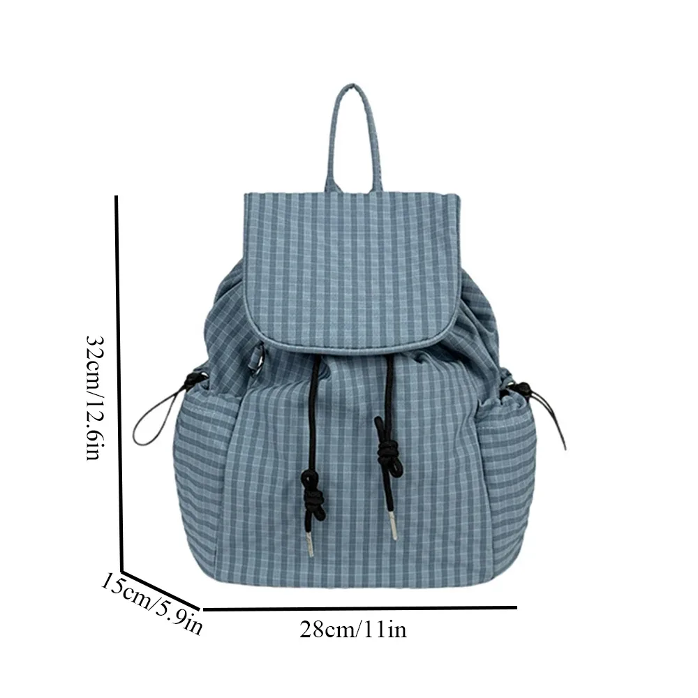 sac à dos d'école à carreaux pour adolescentes, sacs à livres pour l'école primaire et secondaire, sacs pour ordinateur portable en velours côtelé, sacs de voyage pour femmes