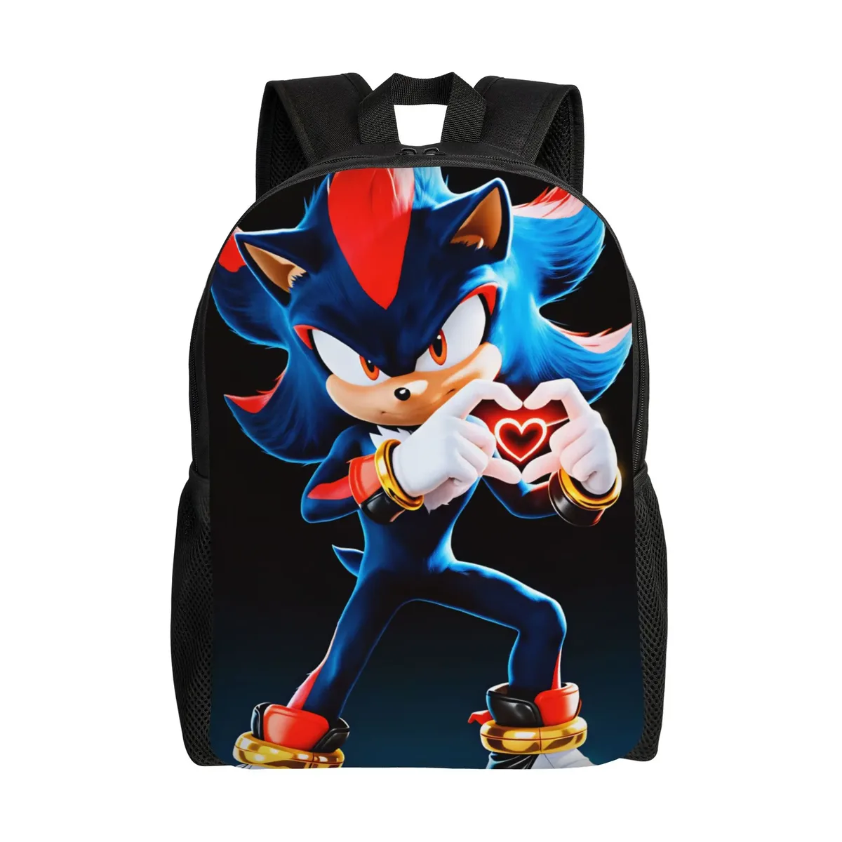 sac à dos sonices cartoon, sac à dos sportif en polyester pour étudiants, léger, kawaii, sacs d'école, sac à dos